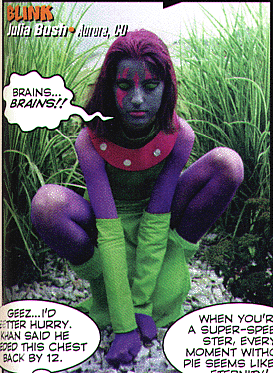 Wizard Magazine Hollowe'en '98 Blink costume by Julia Bush